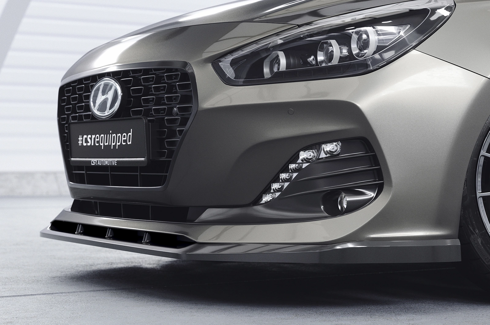 Voorspoiler Hyundai i30 (PD) glans zwart 2018–05/2020