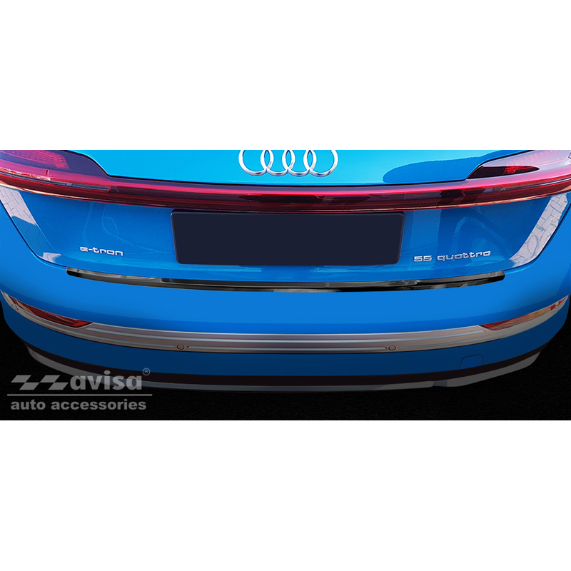 Zwart RVS Achterbumperprotector  Audi E-Tron incl. Sportback 2018-