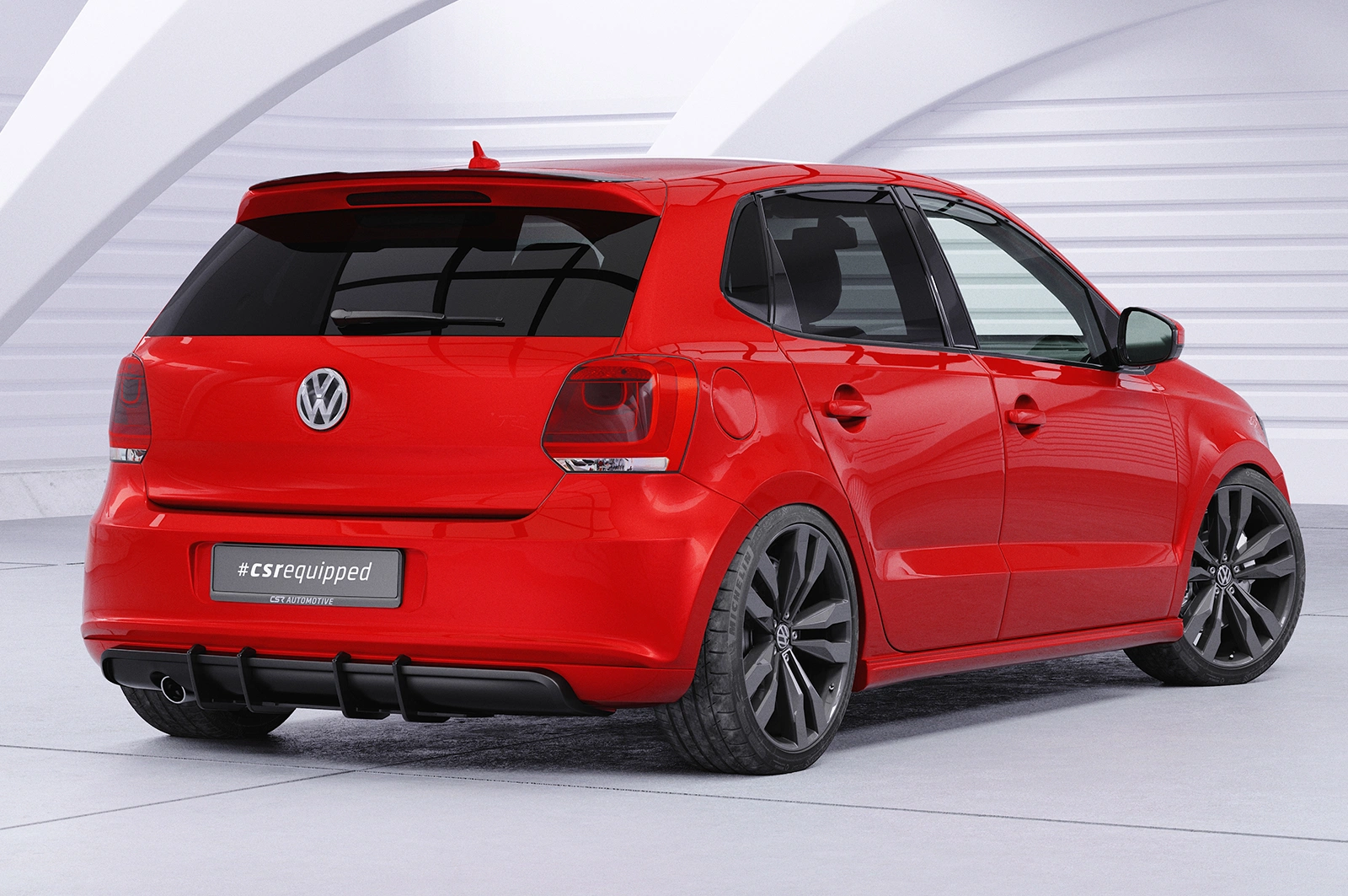 Achterspoiler VW Polo V (Typ 6R) GTI / R-Line Glans Zwart – CSR Automotive – 03/2009–03/2014