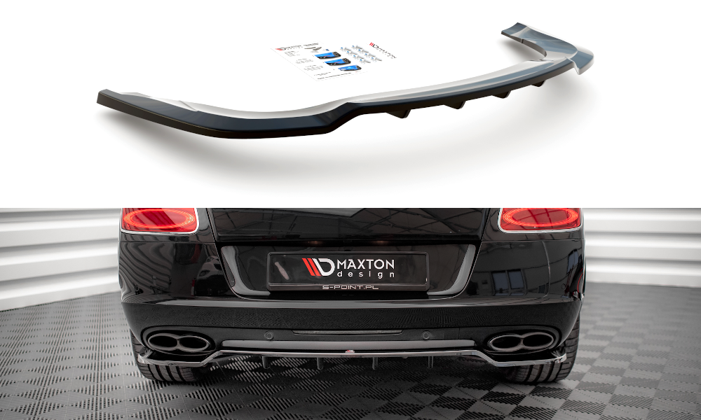 Diffuser Bentley Continental GT V8 S MK2 Maxton Glans Zwart