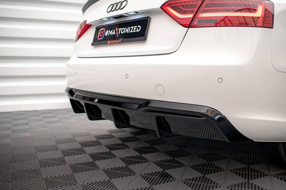 Diffuser Audi A5 Coupe 8T Facelift  2011 - 2016  Maxton Glans Zwart