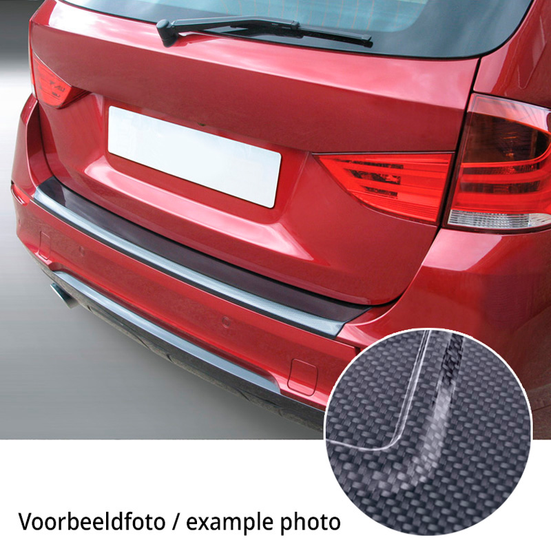 ABS Achterbumper beschermlijst  BMW 5-Serie F10 Sedan 2010-2016 'M-Sport' Carbon look