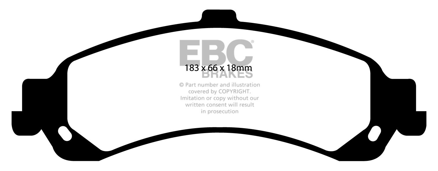EBC Brakes GMC Yukon/Yukon Denali 5.3 (4WD) 2003-2006 Remblokken