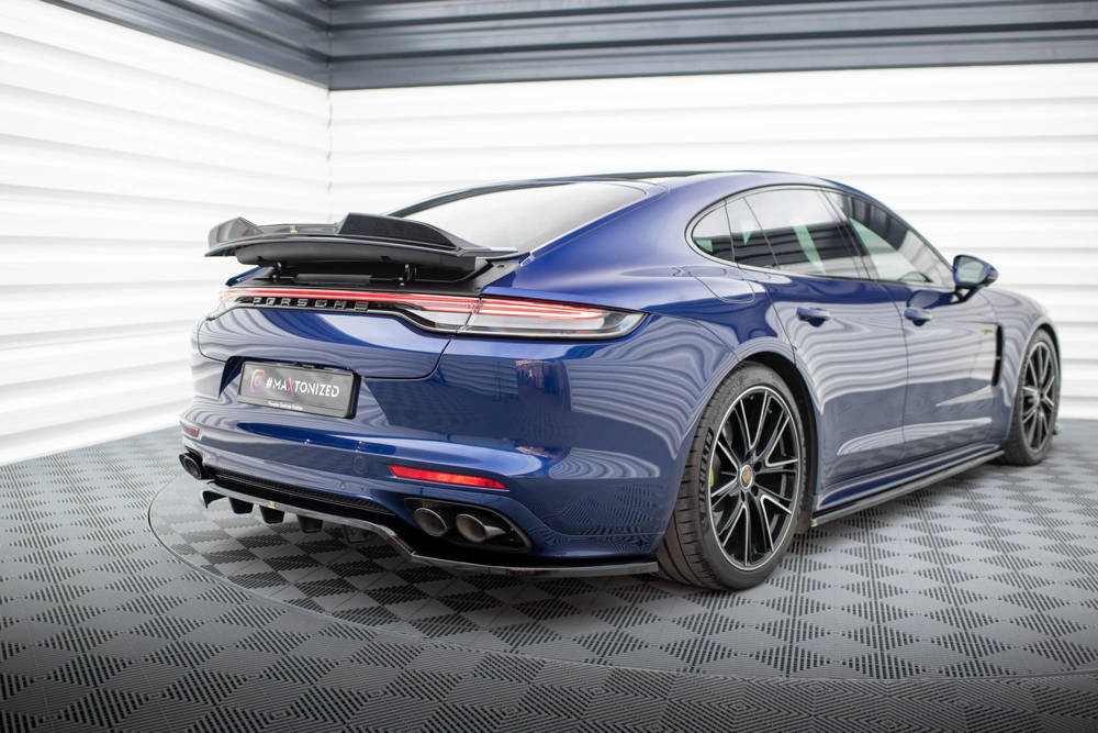 Spoiler Porsche Panamera E-Hybrid 971 Facelift  2020 - Maxton Glans Zwart