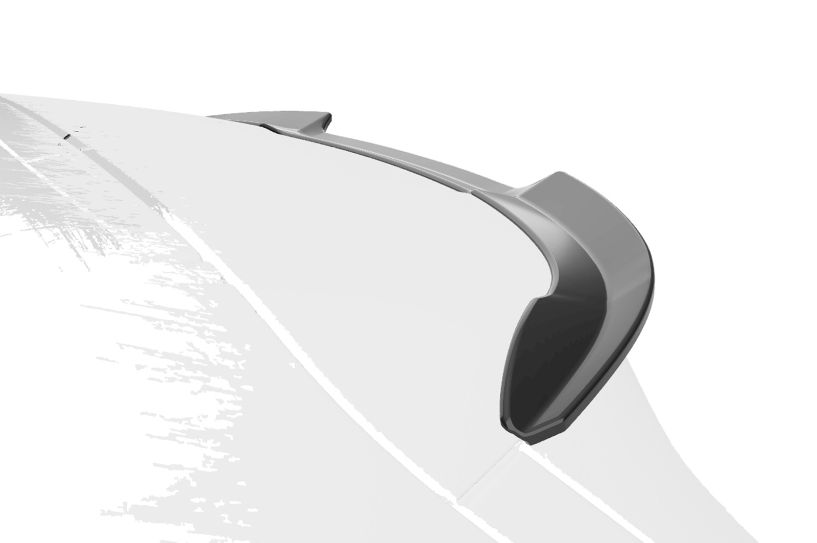 Spoiler Mercedes Benz B-Klasse W247 CSR glans Zwart