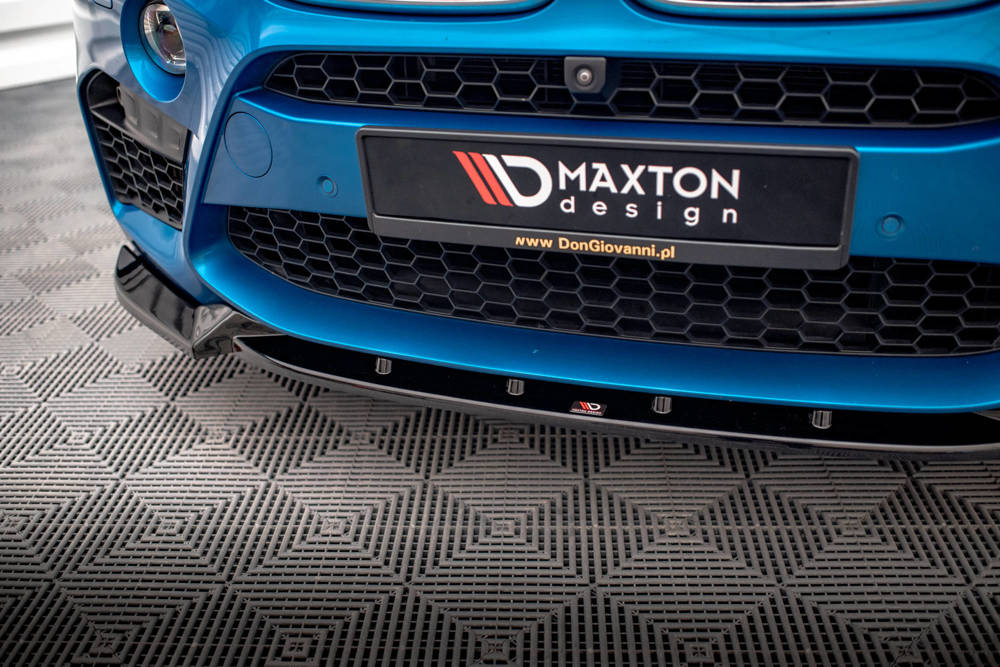 Voorspoiler V.1 BMW X5M F85 / X6M F86 Maxton Glans Zwart
