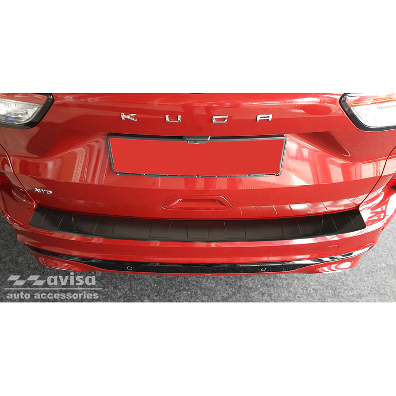 Zwart RVS Achterbumperprotector  Ford Kuga III ST-Line/Vignale/Hybrid ST-Line 2019-2024 & FL 2024- 'Ribs'