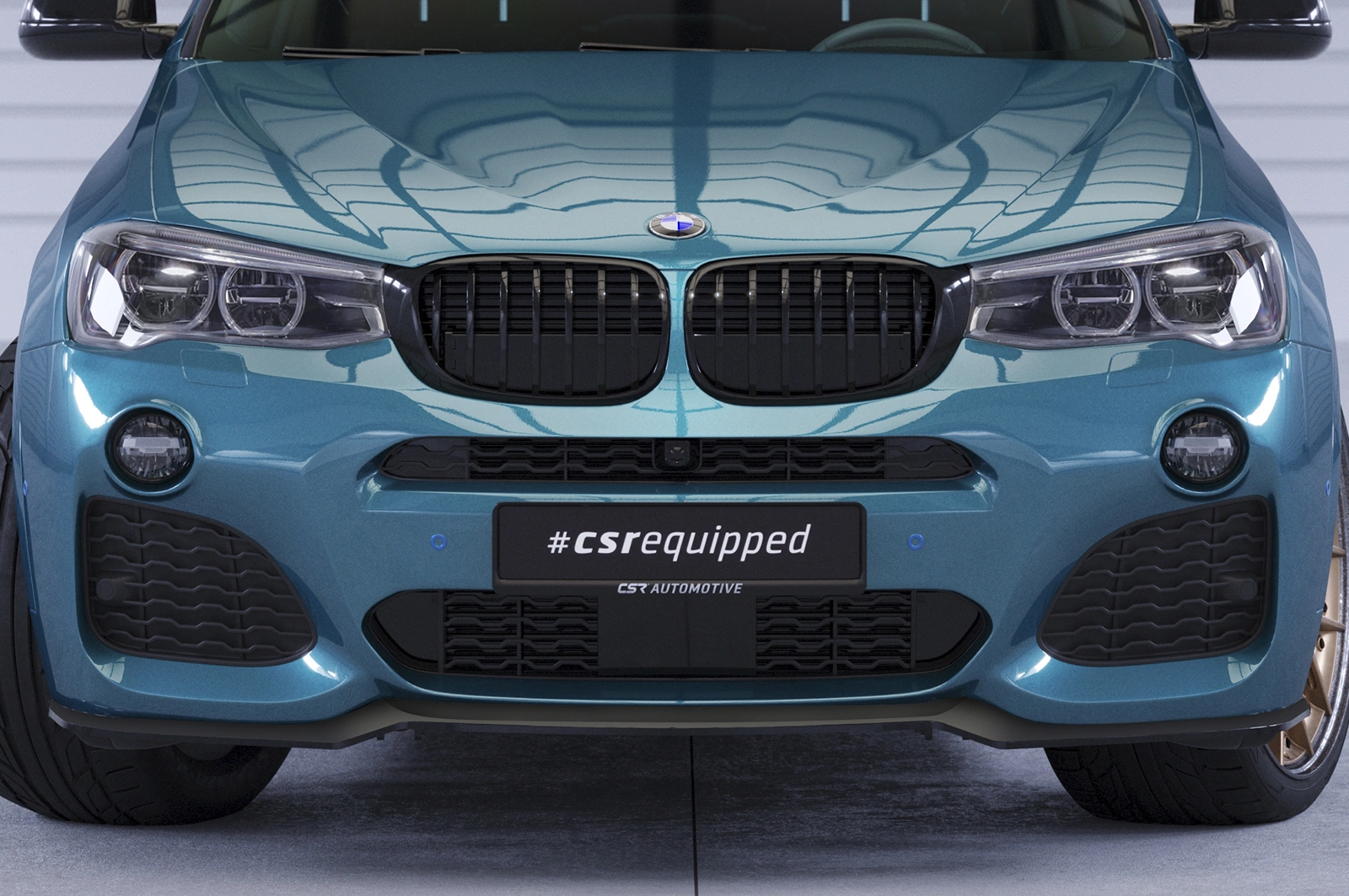 Voorspoiler BMW X4 (F26) M-Paket Glans Zwart van CSR Automotive (2014-)