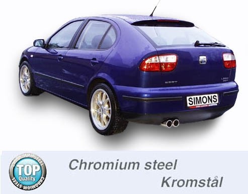 Simons Uitlaatsysteem af kat. Seat Leon 1999-2005