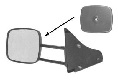 spiegel, Combo, bol glas, rechts, 1995-Opel Corsa B, 1993-2000