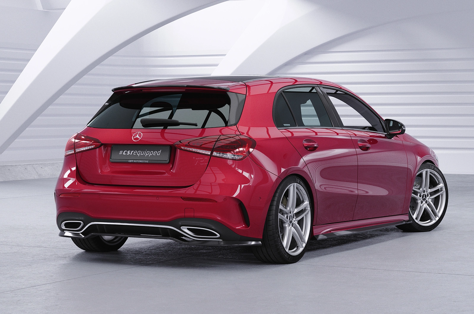 Achterspoiler voor Mercedes-Benz A-Klasse W177 Glans Zwart (2018–heden) – CSR Automotive