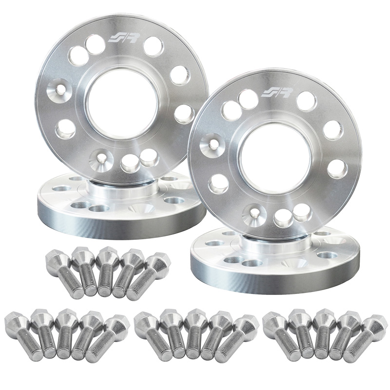 Simoni Racing Aluminium Spoorverbreder Set - 2x12mm(VA) - 2x16mm(AA) (Naaf 58,1mm) inclusief wielbouten -  Abarth, Fiat diversen