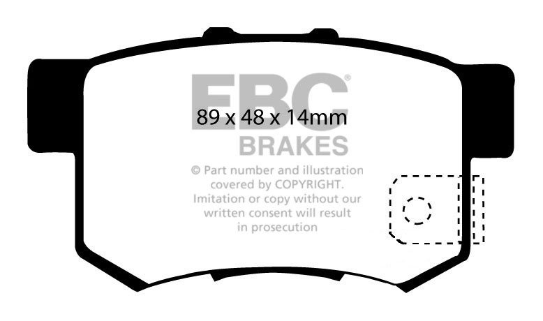 EBC Brakes HONDA Accord Aerodeck 2.0 (CB3) 89-94 Remblokken acht