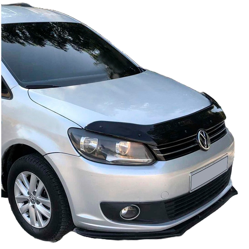 Motorkapbeschermer (steenslagcover)  Volkswagen Caddy MK3 Facelift 2010-2015 - Glanzend zwart
