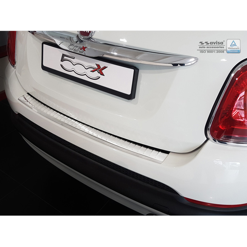 RVS Achterbumperprotector  Fiat 500X 2015-2018 'Ribs'
