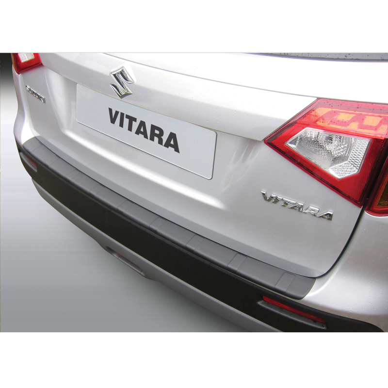 ABS Achterbumper beschermlijst  Suzuki Vitara 2015- 'Ribbed' Zwart