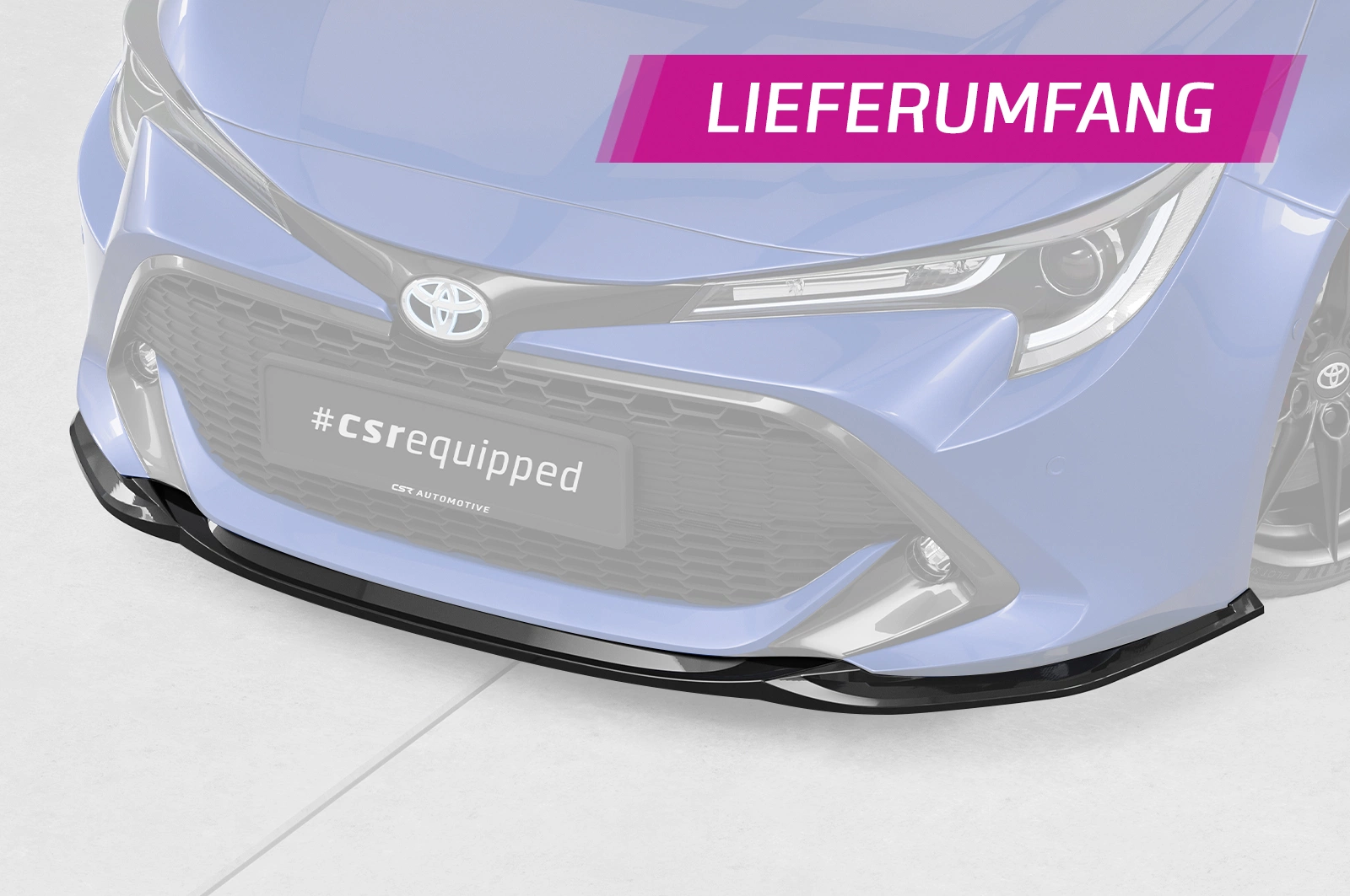 Voorspoiler  Toyota Corolla (E210) Touring Sports glans zwart