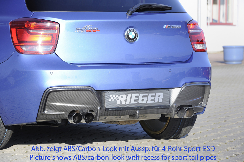 Achterdiffuser BMW 1 serie Rieger