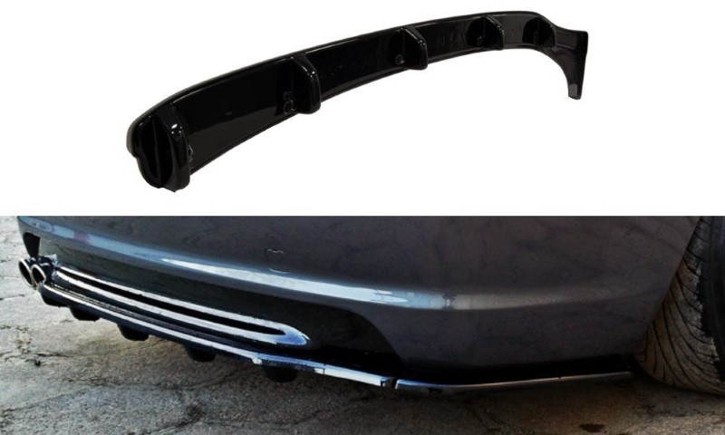Centrale Achterspoiler BMW 3 E46 MPACK COUPE (met verticale bars) Glanzend Zwart