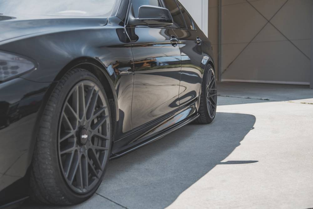 Zijskirts V.2 BMW 5-Serie F10/F11 M-Pakket Maxton Glans Zwart