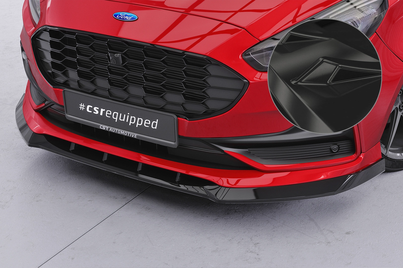 Voorspoiler Ford S-Max MK2 glans zwart 2019–