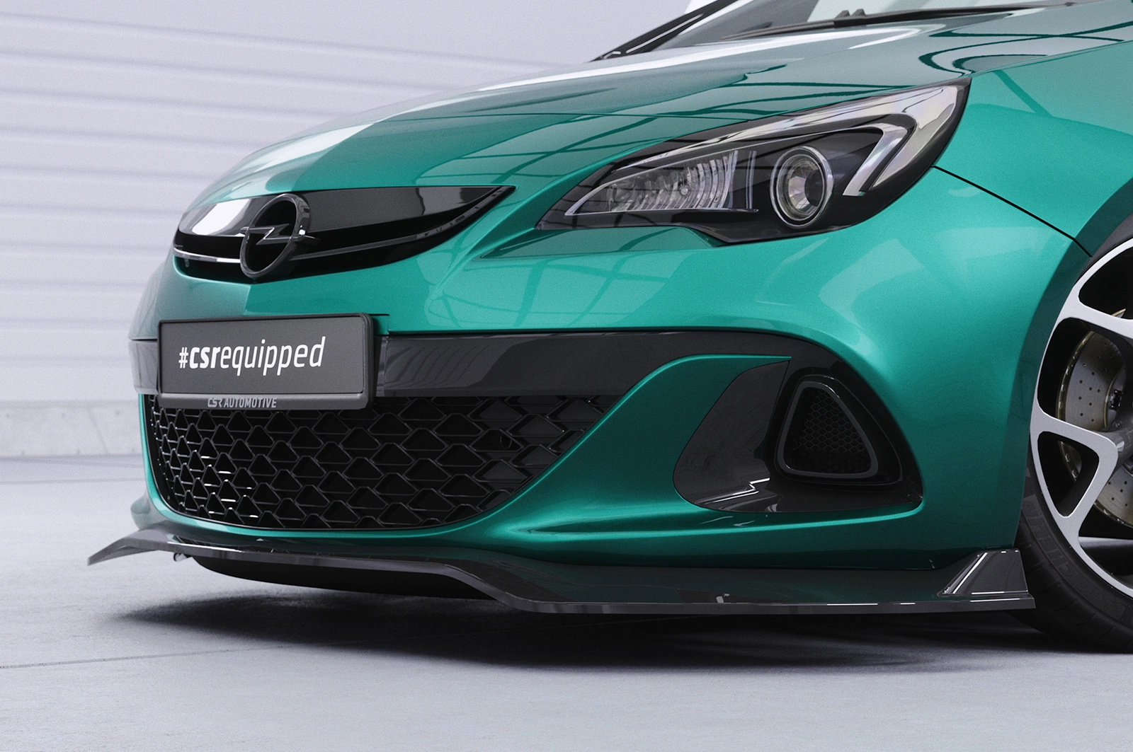 Voorspoiler Opel Astra J OPC glans zwart