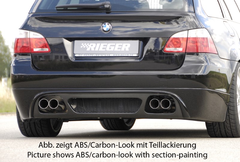 Achteraanzet Carbon BMW E61 met ABE Rieger