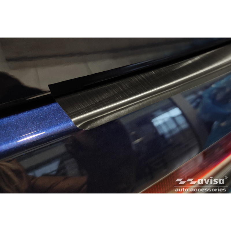 Zwart RVS Achterbumperprotector  Audi Q7 (4M) 2015-2019 & FL 2019- incl. S-Line