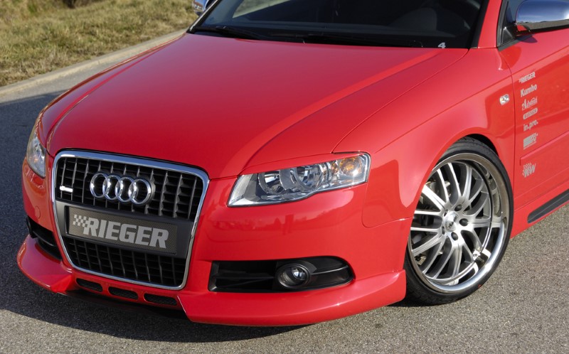 Spoilerlip met 3 extra air-intakes Audi A4 8E B7 11.04 Rieger