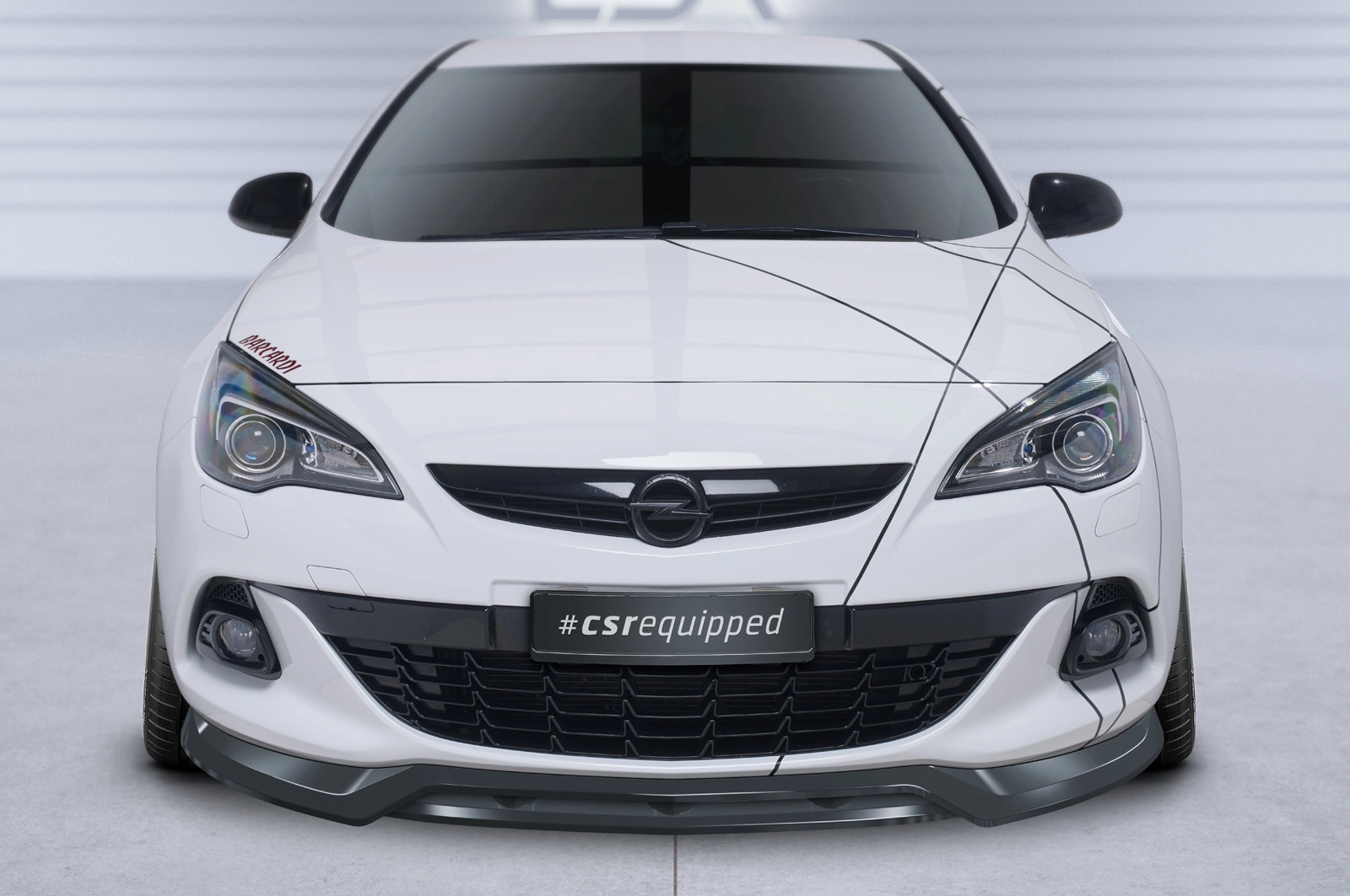 Voorspoiler Opel Astra J GTC Glans Zwart (01/2012–04/2018 Facelift) CSR