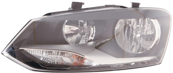 Koplamp rechts POLO 09->> HELLA H7+H7