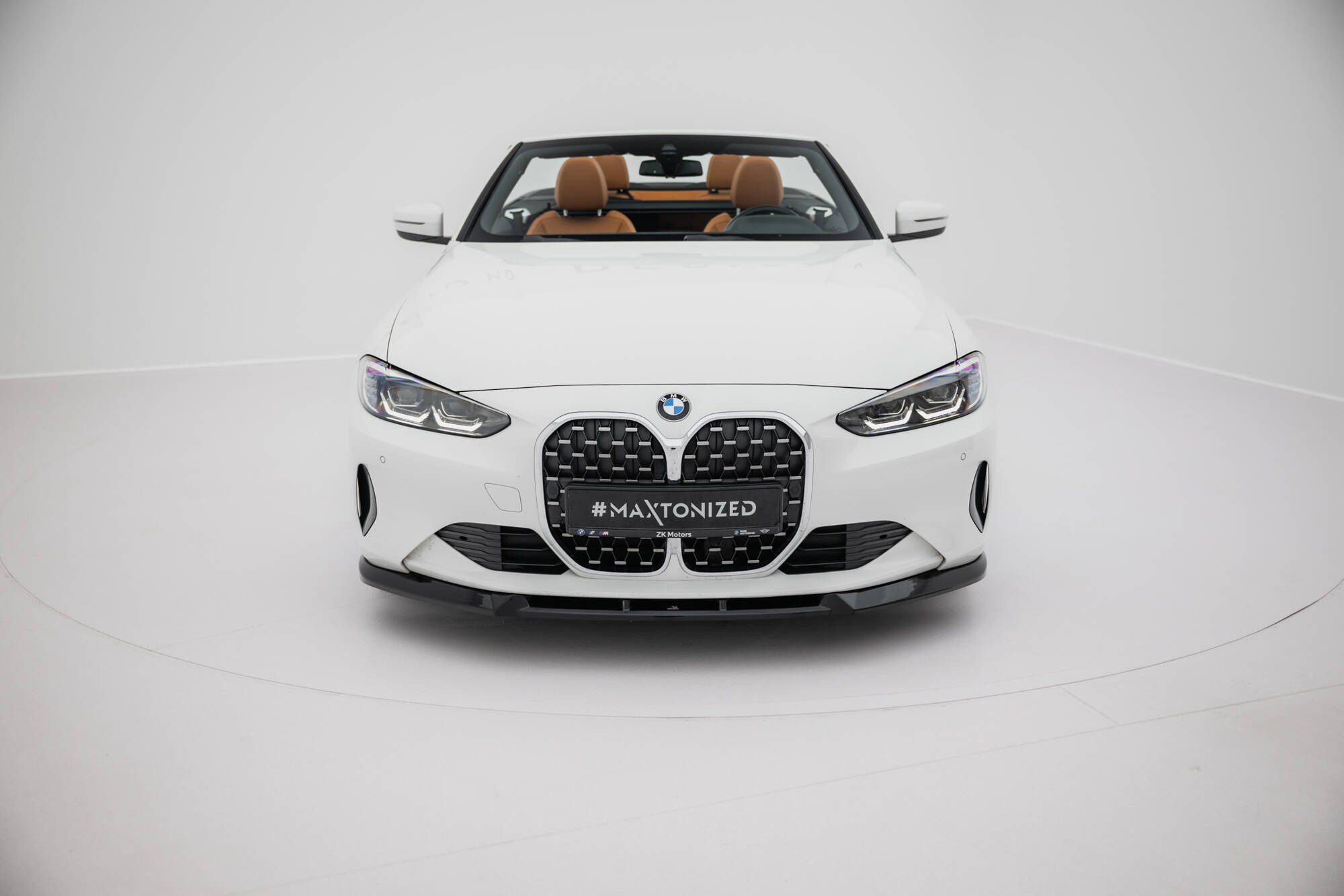 Voorspoiler BMW 4 Coupe / Cabrio G22 / G23 Maxton Glanzend zwart