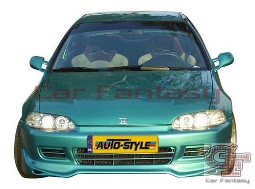 Voorspoiler Honda Civic 2/3 drs 9/95-11/99 Jun Look ABS