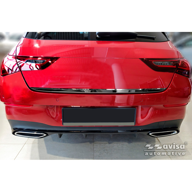 Avisa Zwart Chroom RVS Kofferbak Sierlijst  Mercedes CLA Shooting Brake (X118) 2019-