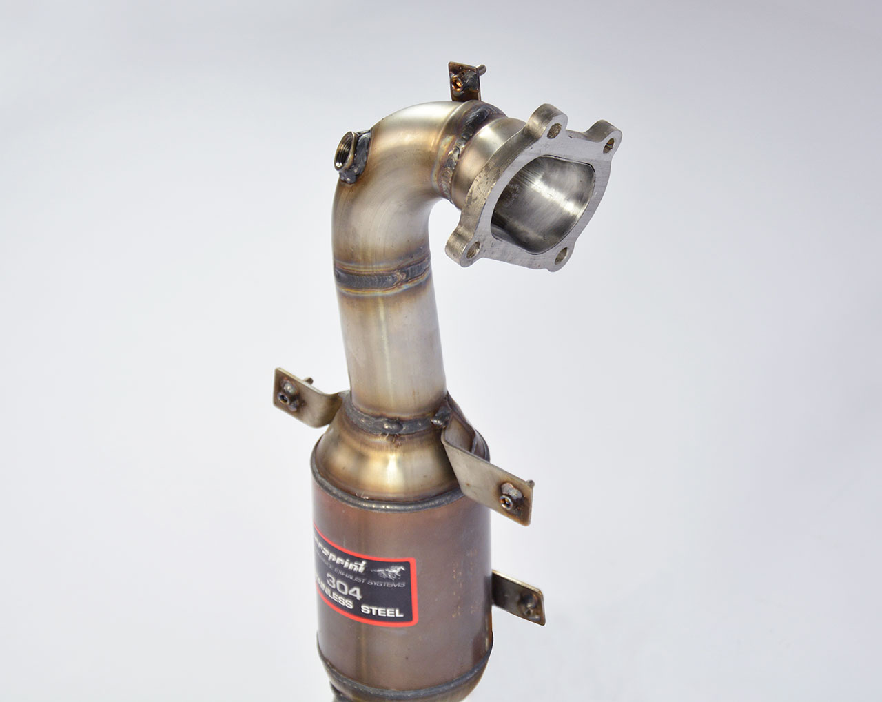 595 ABARTH 1.4T "Trofeo Edition" (140 Hp) (Ø65 with valve) 2015 Turbo downpipe kit + Metallic cataly
