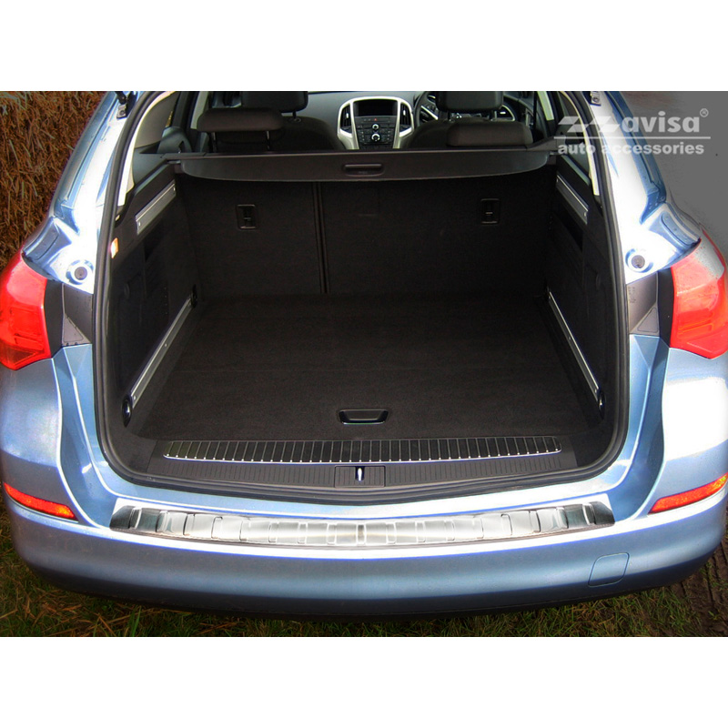RVS Achterbumperprotector  Opel Astra J Sportstourer Facelift 2012-2015 'Ribs'