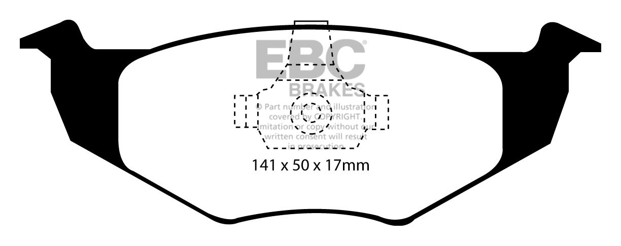EBC Brakes VW Lupo 1.4 -75 99-2005 Remblokken voorzijde greenstu