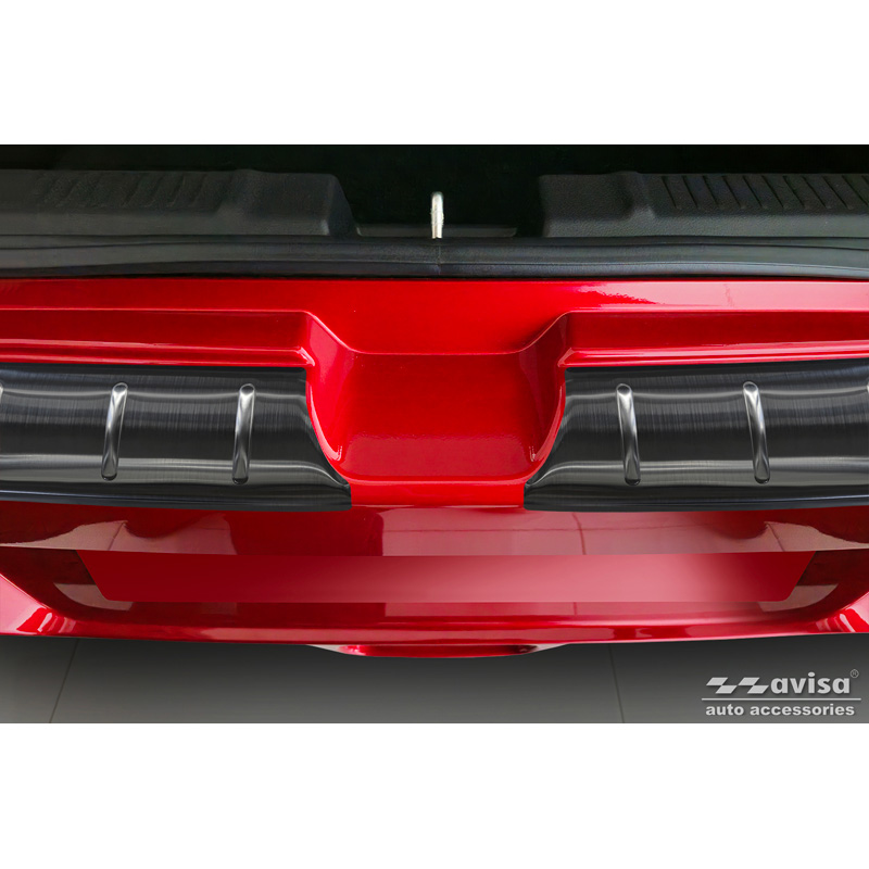 Zwart RVS Achterbumperprotector  Suzuki Swift VI 2024- 'Ribs'