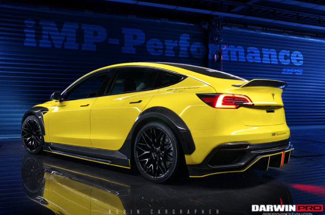 Tesla Model 3 IMPII Style Deels Carbon Fiber Full Body Kit 2021+