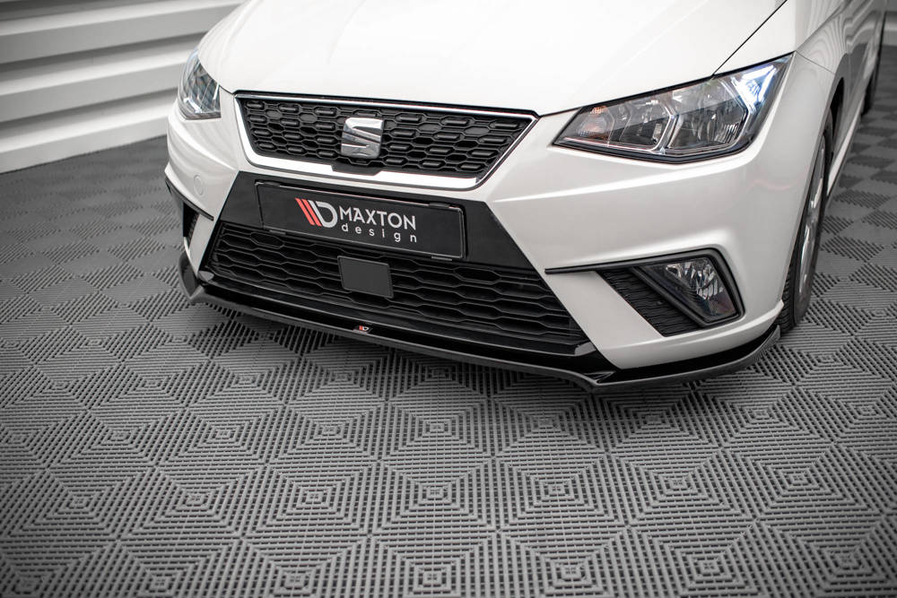 Voorspoiler V.2 Seat Ibiza KJ Maxton Glans Zwart