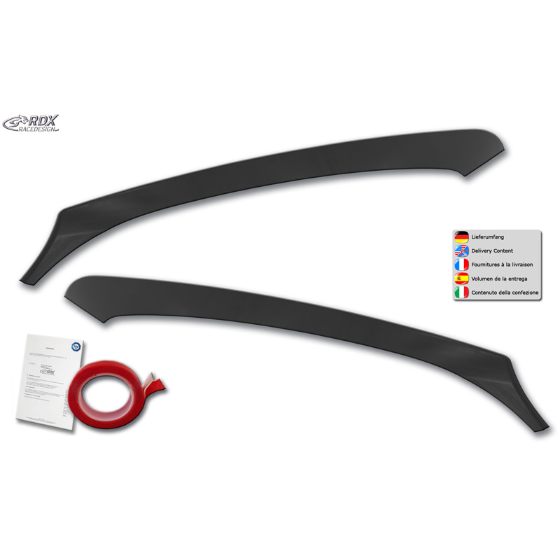 Koplampspoilers  Mercedes Citan (W415) (alleen met Halogeen koplampen) 2012-2021 (ABS)