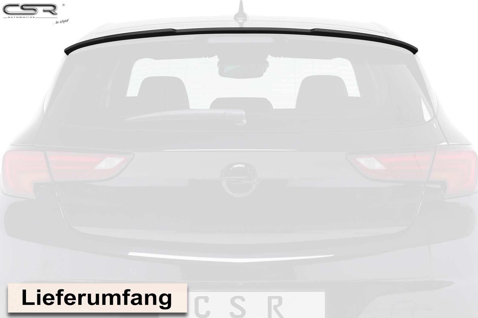 Achterspoiler Opel Astra K Schrägheck (2015–) Glans Zwart – CSR Automotive