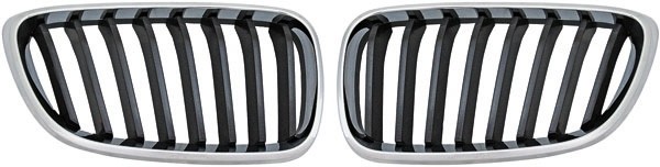 BWM 1 Serie F22/F23 2014-2015 Designer Grill set chromee/Zwart