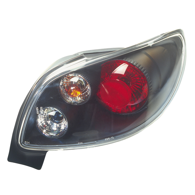 Set Achterlichten  Peugeot 206 CC - Zwart