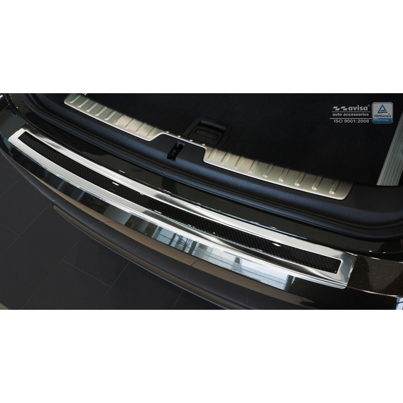 RVS Achterbumperprotector 'Deluxe' BMW X6 F16 2014- Chroom/Zwart
