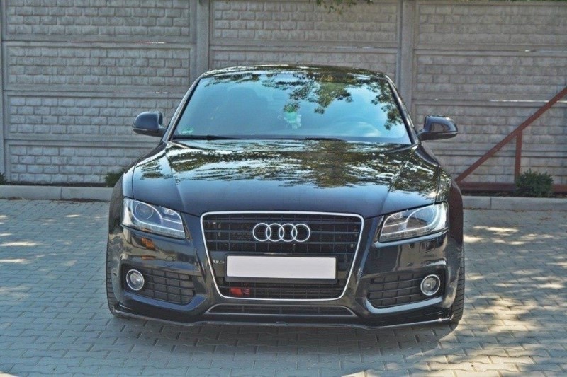 Voorspoiler Audi S5 / AS-Line 8T Glanzend Zwart