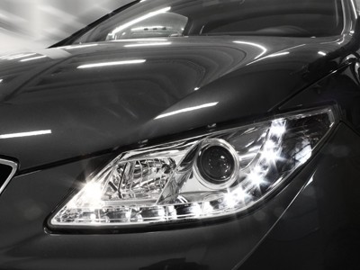 Faros Seat Ibiza 6J 08-.. LED Los ojos del Diablo Dayline cromo