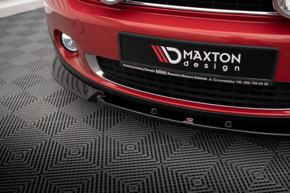 Voorspoiler Mini Cooper Countryman R60 FL 2014 - 2017 Maxton Glans Zwart