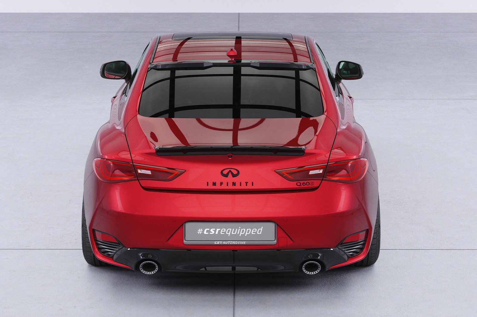Achterspoiler Infiniti Q60 glans zwart 2016–2022