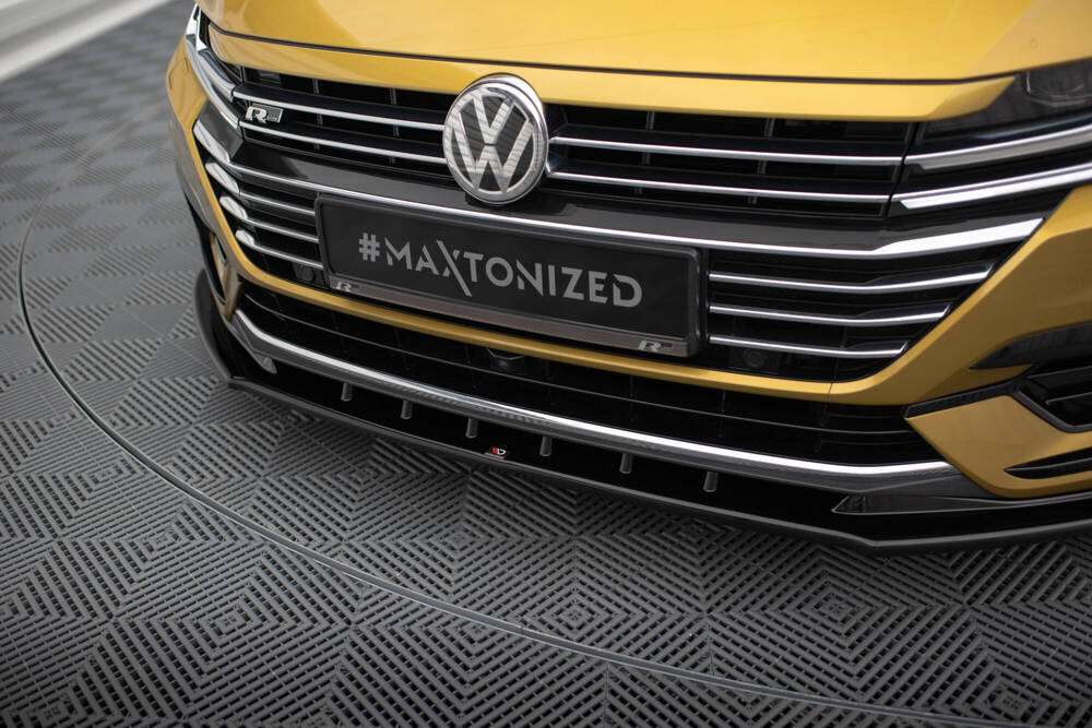 Voorspoiler V.3 Volkswagen Arteon Maxton Zwart Glans